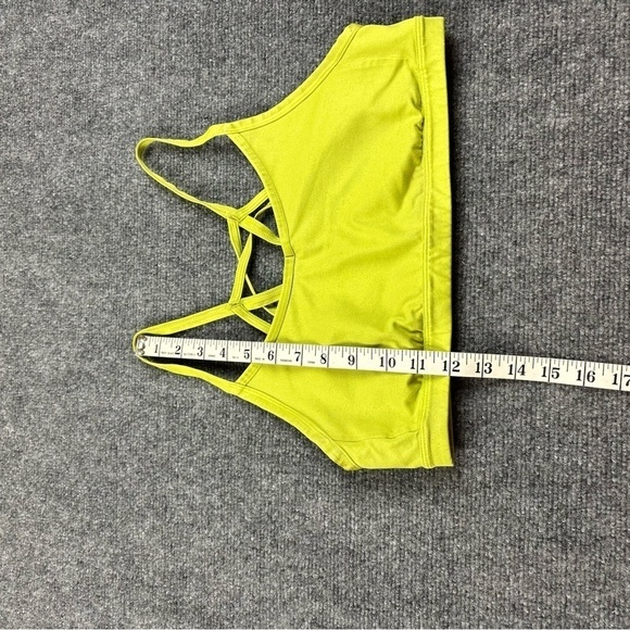 THE NORTH FACE Women’s yellow/green Sports Bra Flash-dry size: Large - Picture 7 of 8